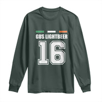 Funny Gus Lightbeer 16 Long Sleeve Shirt Ireland Irish Name St. Patricks Day Drinking Pub