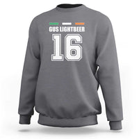 Funny Gus Lightbeer 16 Sweatshirt Ireland Irish Name St. Patricks Day Drinking Pub