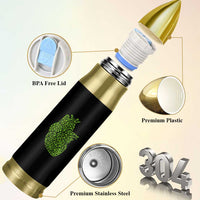 Lucky Shamrocks Heart Bullet Tumbler Anatomical Anatomy St Patrick's Day