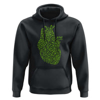 Lucky Shamrocks Heart Hoodie Anatomical Anatomy St Patrick's Day