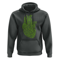 Lucky Shamrocks Heart Hoodie Anatomical Anatomy St Patrick's Day