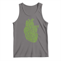 Lucky Shamrocks Heart Tank Top Anatomical Anatomy St Patrick's Day