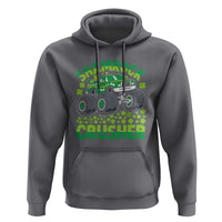 Funny Shamrock Crusher Monster Truck Hoodie Happy St Patricks Day Boys