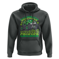 Funny Shamrock Crusher Monster Truck Hoodie Happy St Patricks Day Boys