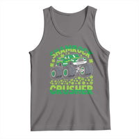 Funny Shamrock Crusher Monster Truck Tank Top Happy St Patricks Day Boys
