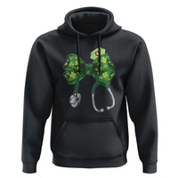 Shamrock Coquette Bow Stethoscope Hoodie Registered Nurse Nursing St Patricks Day