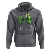 Shamrock Coquette Bow Stethoscope Hoodie Registered Nurse Nursing St Patricks Day