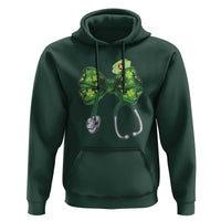 Shamrock Coquette Bow Stethoscope Hoodie Registered Nurse Nursing St Patricks Day