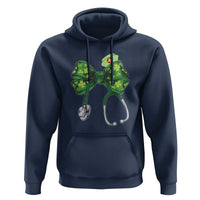 Shamrock Coquette Bow Stethoscope Hoodie Registered Nurse Nursing St Patricks Day