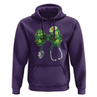 Shamrock Coquette Bow Stethoscope Hoodie Registered Nurse Nursing St Patricks Day