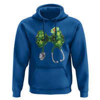 Shamrock Coquette Bow Stethoscope Hoodie Registered Nurse Nursing St Patricks Day