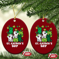 Cute St Catricks Day Ceramic Ornament St Patricks Cats Saint Pattys Cat Lover - Wonder Print Shop