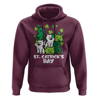 Cute St Catricks Day Hoodie St Patricks Cats Saint Pattys Cat Lover