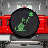 St Patricks Day Shamrock Cat Spare Tire Cover Saint Pattys Cats Lover