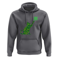 St Patricks Day Shamrock Cat Hoodie Saint Pattys Cats Lover