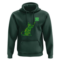 St Patricks Day Shamrock Cat Hoodie Saint Pattys Cats Lover