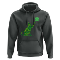 St Patricks Day Shamrock Cat Hoodie Saint Pattys Cats Lover