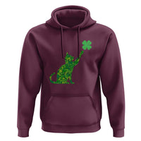 St Patricks Day Shamrock Cat Hoodie Saint Pattys Cats Lover