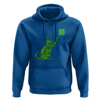 St Patricks Day Shamrock Cat Hoodie Saint Pattys Cats Lover