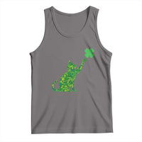 St Patricks Day Shamrock Cat Tank Top Saint Pattys Cats Lover