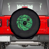 Lucky Shamrock Basketball Spare Tire Cover Clover Irish St Patrick's Day Sport Lover