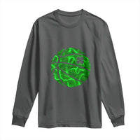 Lucky Shamrock Basketball Long Sleeve Shirt Clover Irish St Patrick's Day Sport Lover