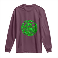 Lucky Shamrock Basketball Long Sleeve Shirt Clover Irish St Patrick's Day Sport Lover