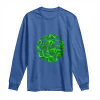 Lucky Shamrock Basketball Long Sleeve Shirt Clover Irish St Patrick's Day Sport Lover