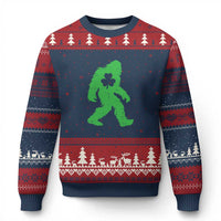 St Patricks Day Bigfoot Ugly Christmas Sweater Sasquatch Lucky Shamrock - Wonder Print Shop