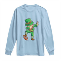 Dabbing Leprechaun Football Long Sleeve Shirt St Patricks Day Sports Lover