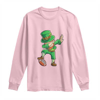 Dabbing Leprechaun Football Long Sleeve Shirt St Patricks Day Sports Lover