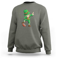 Dabbing Leprechaun Football Sweatshirt St Patricks Day Sports Lover