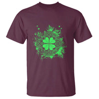 Celtic Knot Irish Shamrock T Shirt St Patricks Day