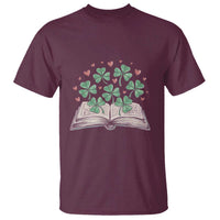 St Patricks Day Book Lover T Shirt Librarian Core Lucky Shamrocks