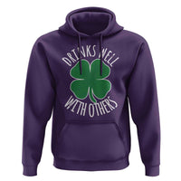 Funny St Patricks Day Drinking Hoodie Drinks Well With Others Drunk Beer Lucky Shamrock