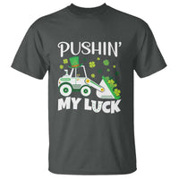 St Patricks Day Boys Truck T Shirt Pushing My Luck Tractor Toy Lover
