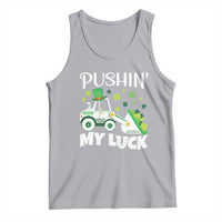 St Patricks Day Boys Truck Tank Top Pushing My Luck Tractor Toy Lover