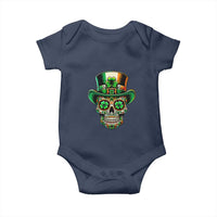 San Patties Irish Sugar Skull Baby Onesie St Patricks Day Of The Dead