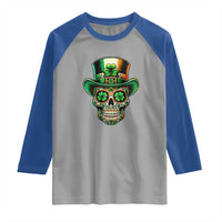 San Patties Irish Sugar Skull Raglan Shirt St Patricks Day Of The Dead