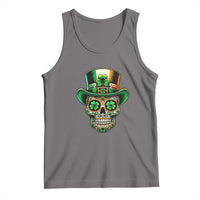 San Patties Irish Sugar Skull Tank Top St Patricks Day Of The Dead