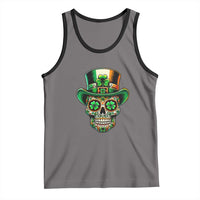 San Patties Irish Sugar Skull Tank Top St Patricks Day Of The Dead