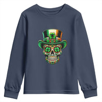 San Patties Irish Sugar Skull Youth Sweatshirt St Patricks Day Of The Dead