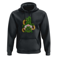 St Patrick's Day Cute Gnomes Hoodie Holding Shamrock Sunflower