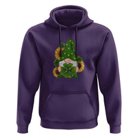 St Patrick's Day Cute Gnomes Hoodie Holding Shamrock Sunflower