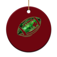 Lucky Shamrock Football Ceramic Ornament Irish Clover St Patricks Day Sport Lover - Wonder Print Shop