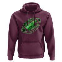 Lucky Shamrock Football Hoodie Irish Clover St Patricks Day Sport Lover