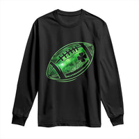 Lucky Shamrock Football Long Sleeve Shirt Irish Clover St Patricks Day Sport Lover