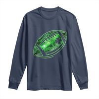 Lucky Shamrock Football Long Sleeve Shirt Irish Clover St Patricks Day Sport Lover