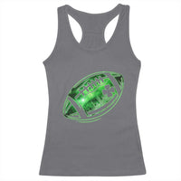 Lucky Shamrock Football Racerback Tank Top Irish Clover St Patricks Day Sport Lover