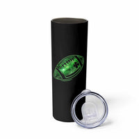 Lucky Shamrock Football Skinny Tumbler Irish Clover St Patricks Day Sport Lover